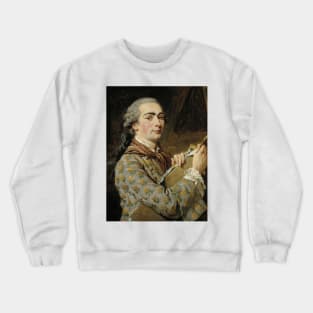 Self-Portrait by Louis-Jean-Francois Lagrenee Crewneck Sweatshirt